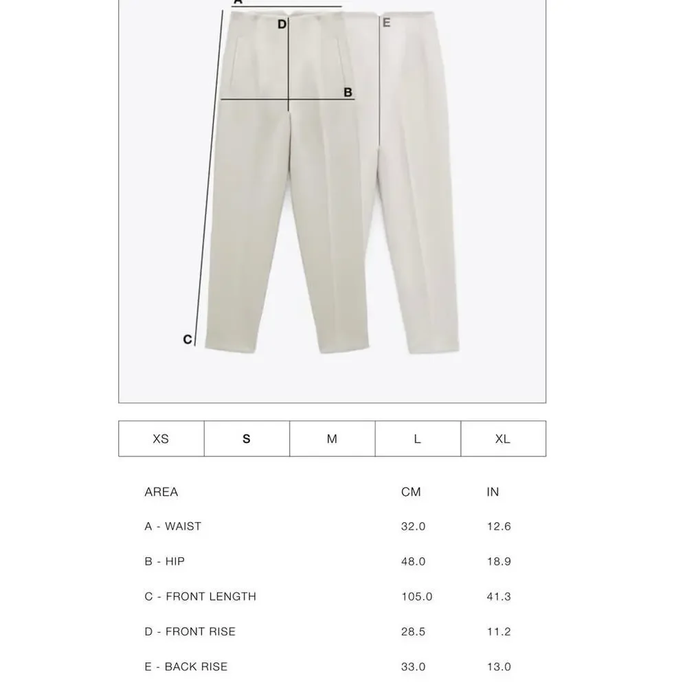 Zara Green Trouser Pant size Small